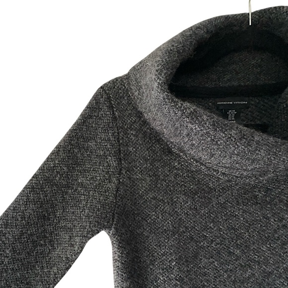 ADRIENNE VITTADINI | NWOT WOOL BLEND WRAP FRONT SINGLE BUTTON COAT SWEATER | XS - Picture 6 of 12